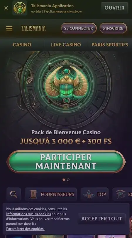 Jouer depuis un smartphone ou une tablette