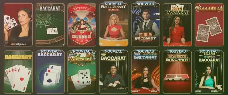 Baccarat : une mécanique de cartes plutôt directe