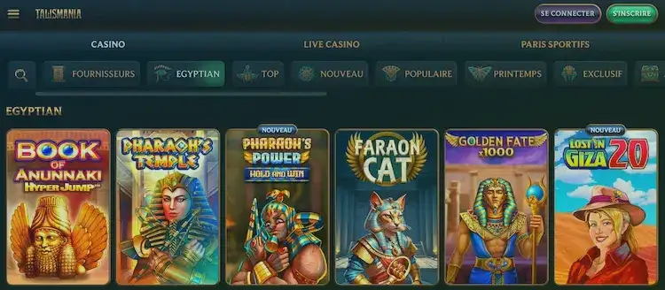Quels univers de jeu retrouve-t-on sur Talismania ?